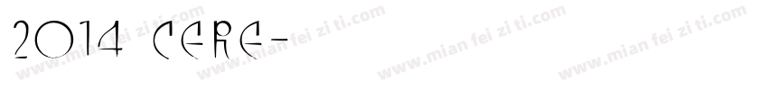 2014 cere字体转换